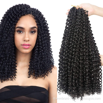Passion Twist Hair 18 Inch Water Wave Synthetic Braids For Passion Twist Crochet Braiding Hair Goddess Locs Long Bohemian Locs